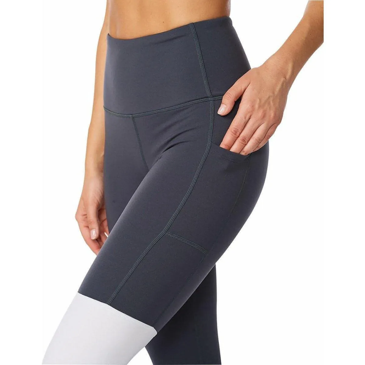 2XU Form Block Hi Rise Compression Womens Long Running Tights - Navy