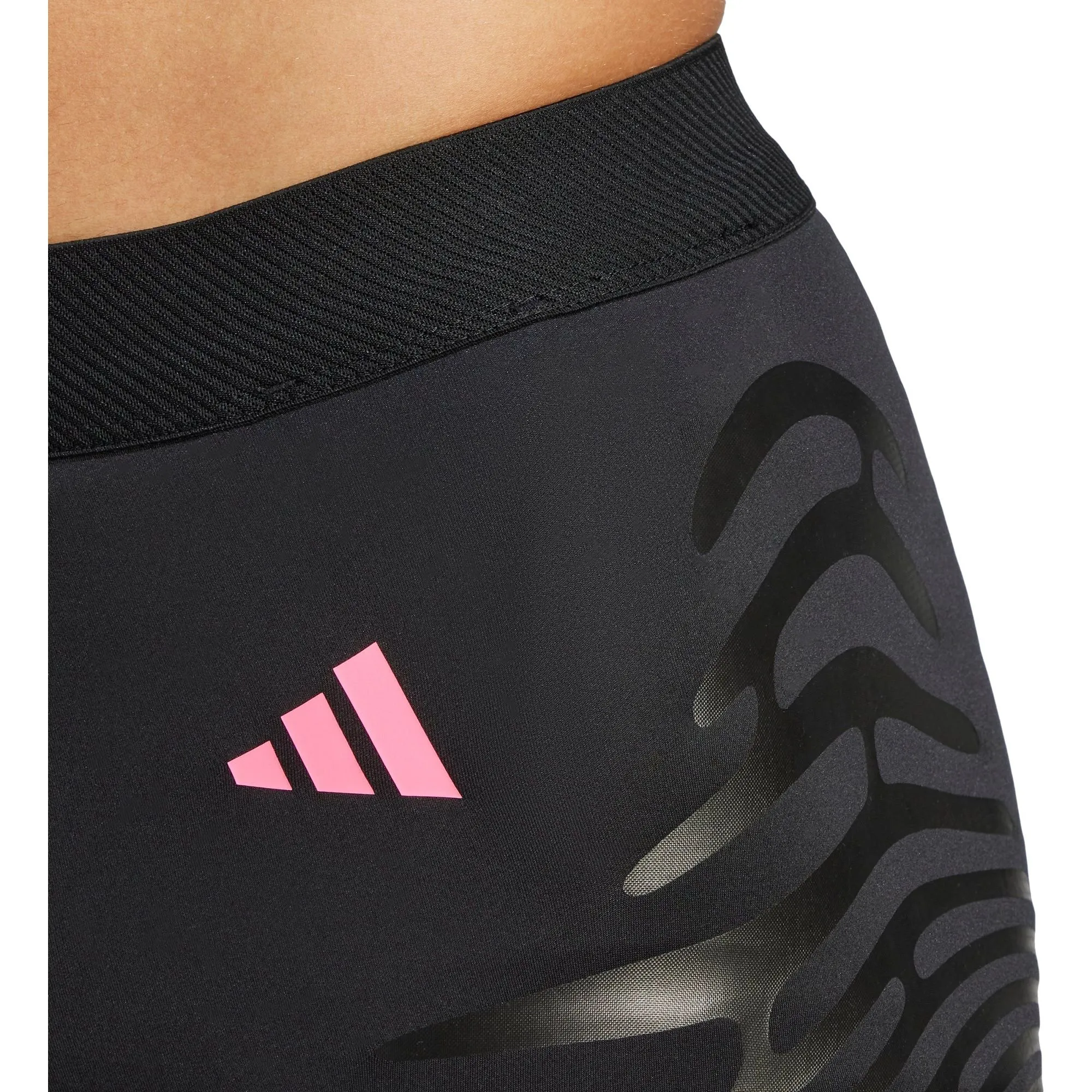 adidas Adizero Control Mens Short Running Tights - Black