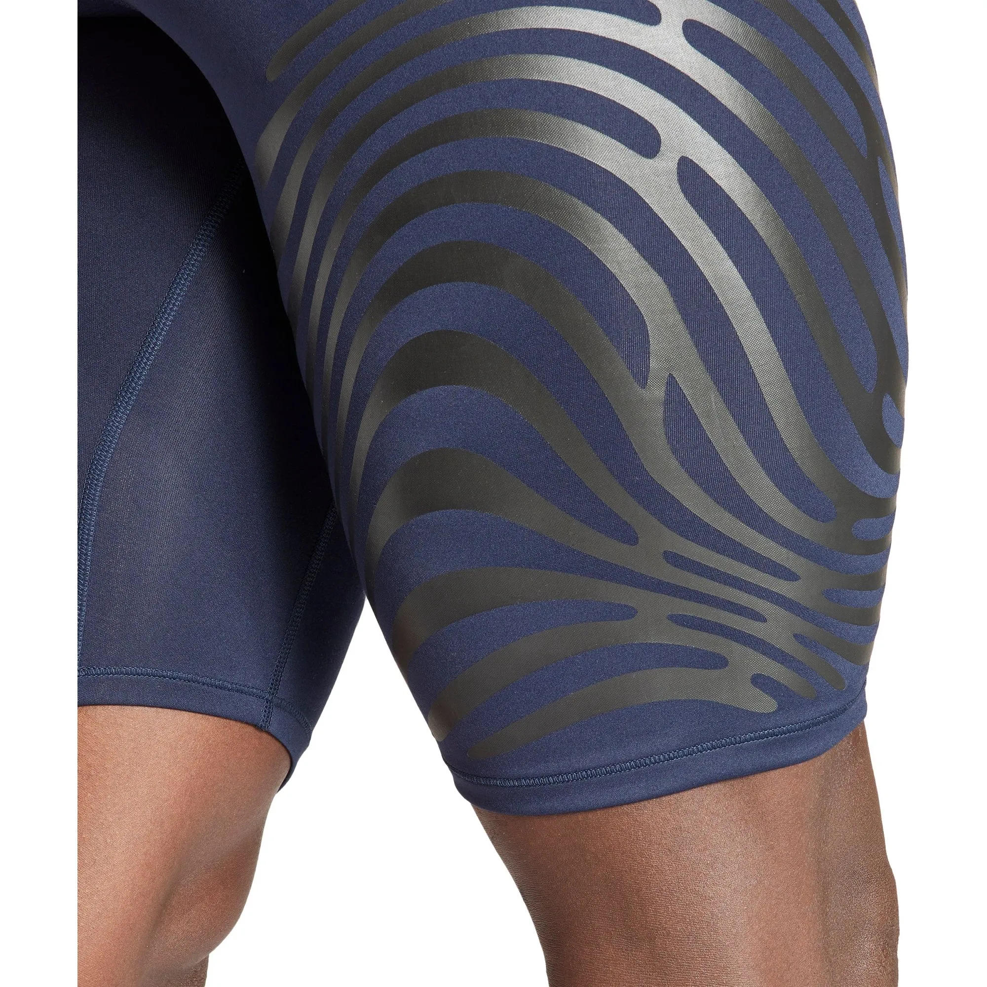 adidas Adizero Control Mens Short Running Tights - Navy