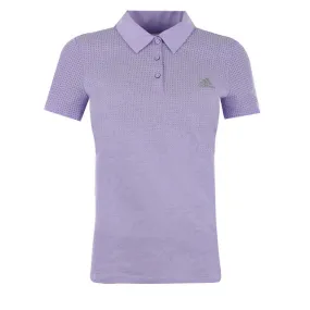 Adidas AeroKnit ClimaCool Womens Purple Polo Shirt