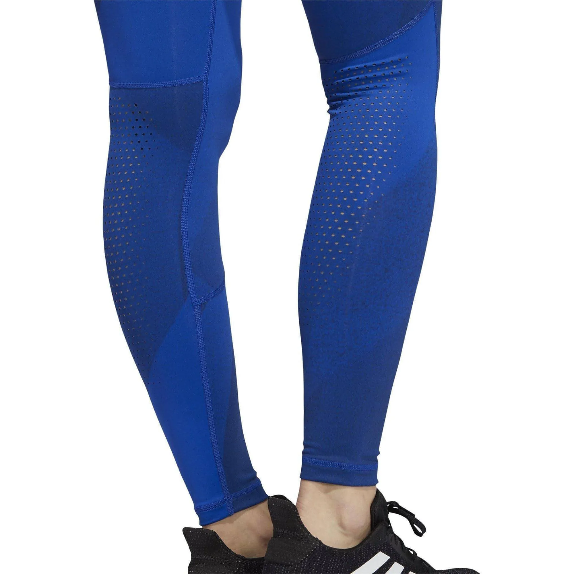 adidas AlphaSkin Graphic Womens Long Training Tights - Blue