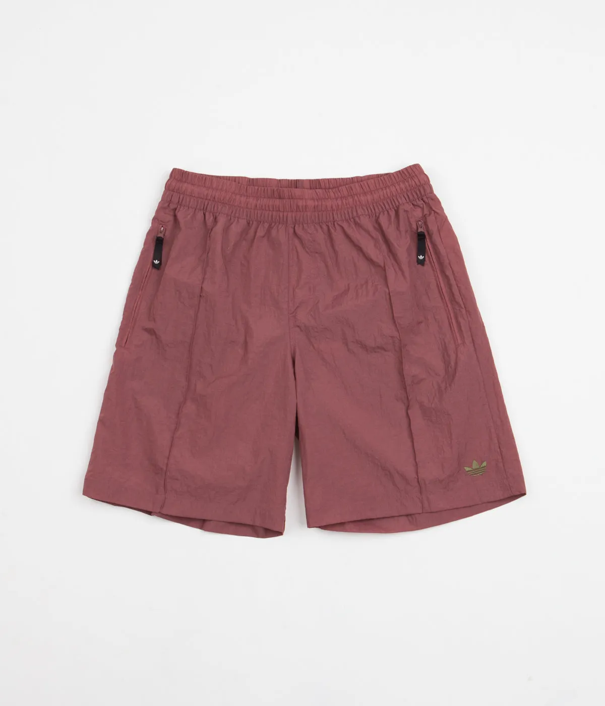 Adidas Wind Shorts - Quiet Crimson / Focus Olive