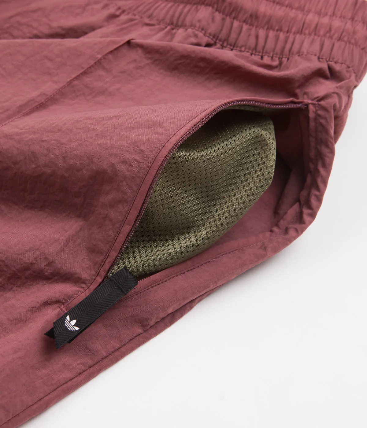 Adidas Wind Shorts - Quiet Crimson / Focus Olive