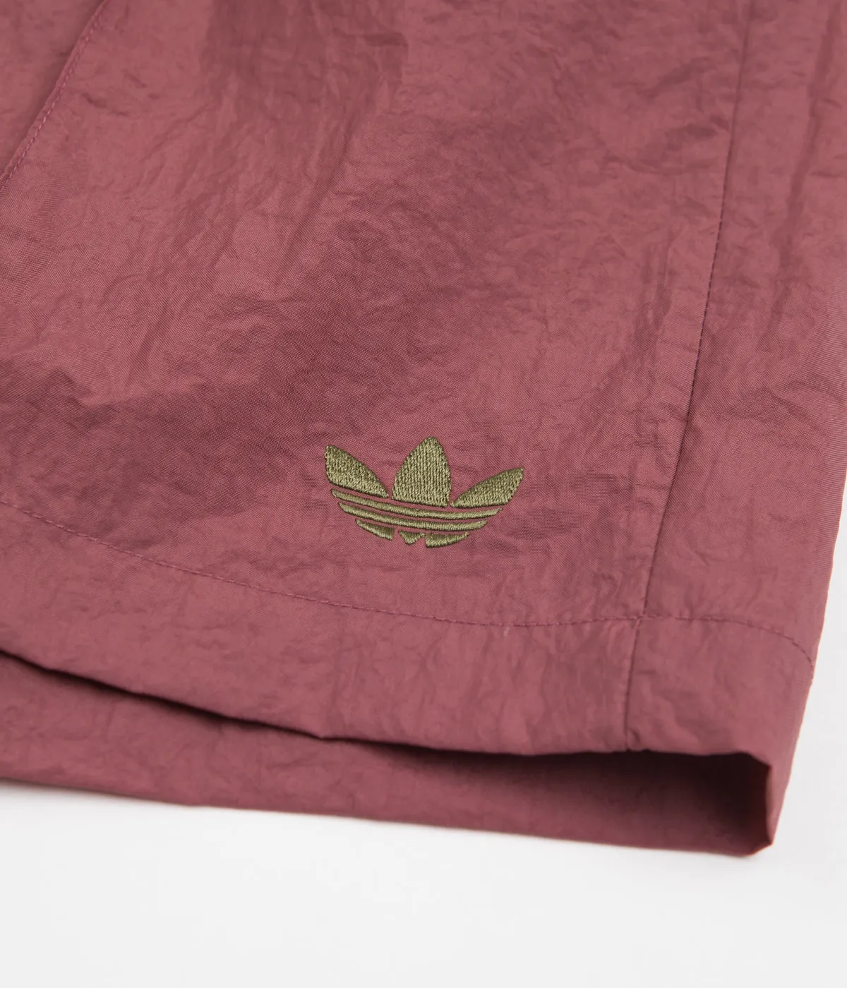 Adidas Wind Shorts - Quiet Crimson / Focus Olive