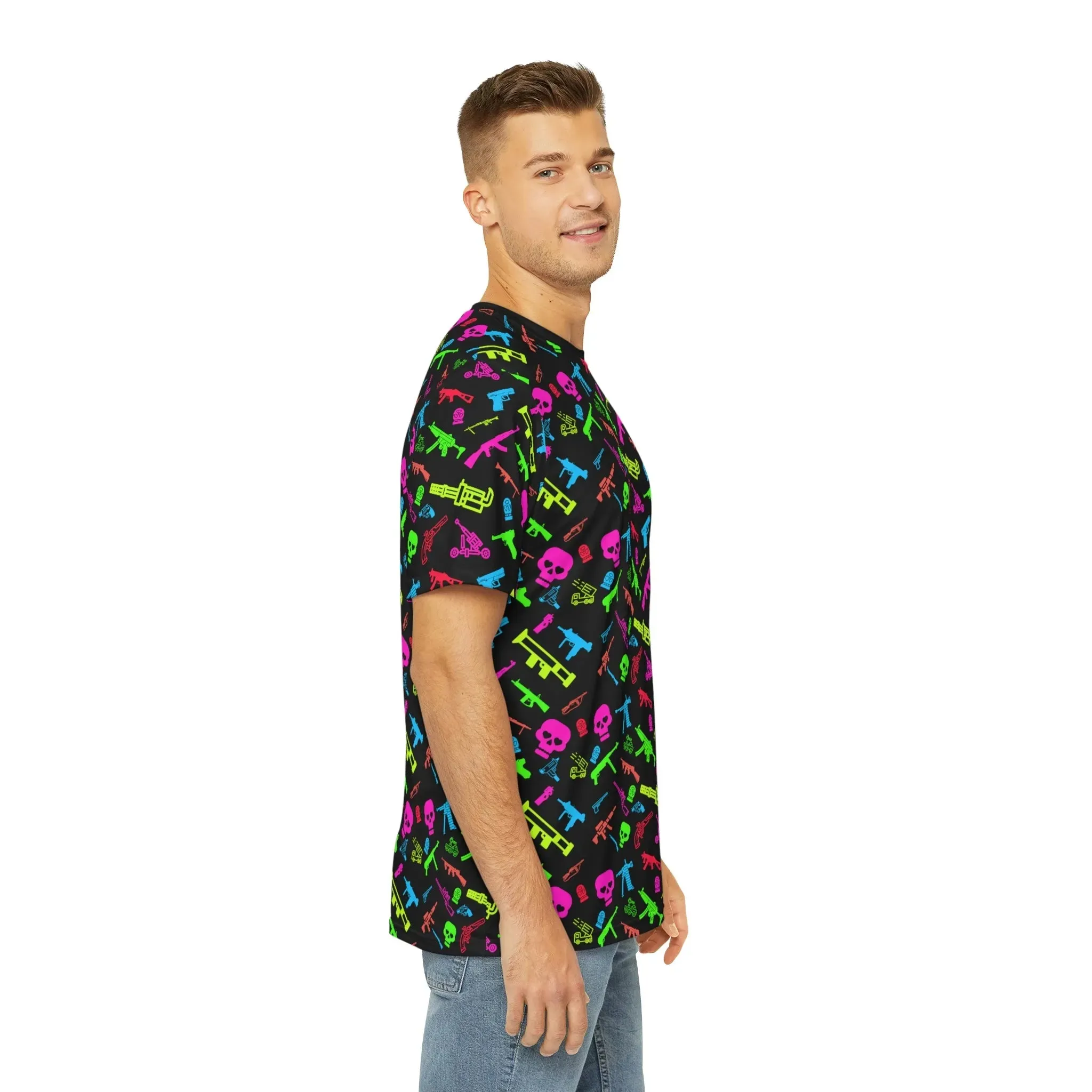 Aloha to Arms Retro Neon Firearms Tee