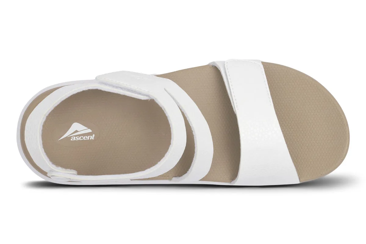 Ascent Groove Sandal White Womens