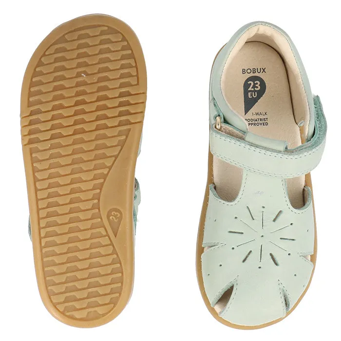 Bobux Iwalk IW Compass Kids Mist Blue Leather Sandal 641205