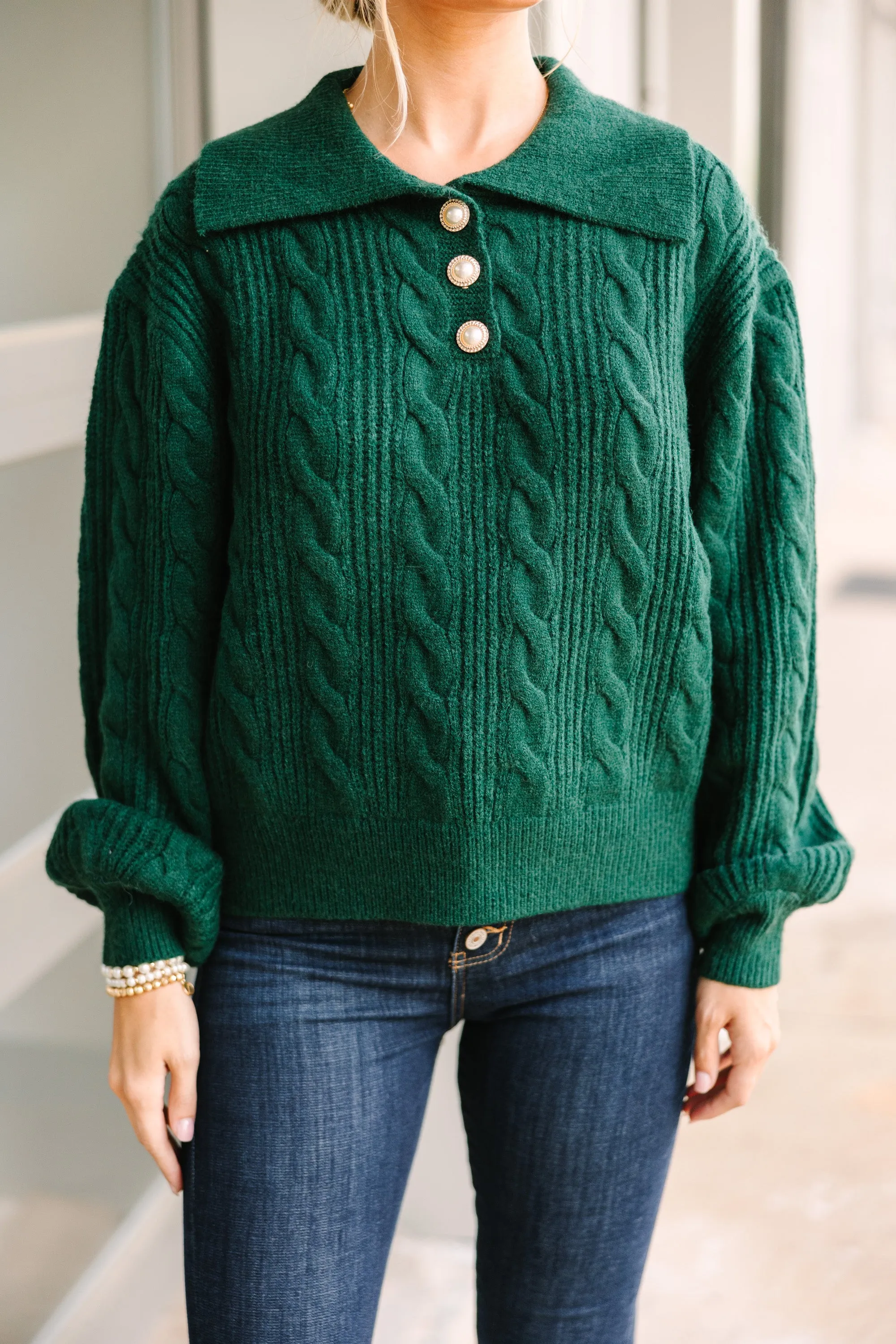 Carry On Emerald Green Sweater