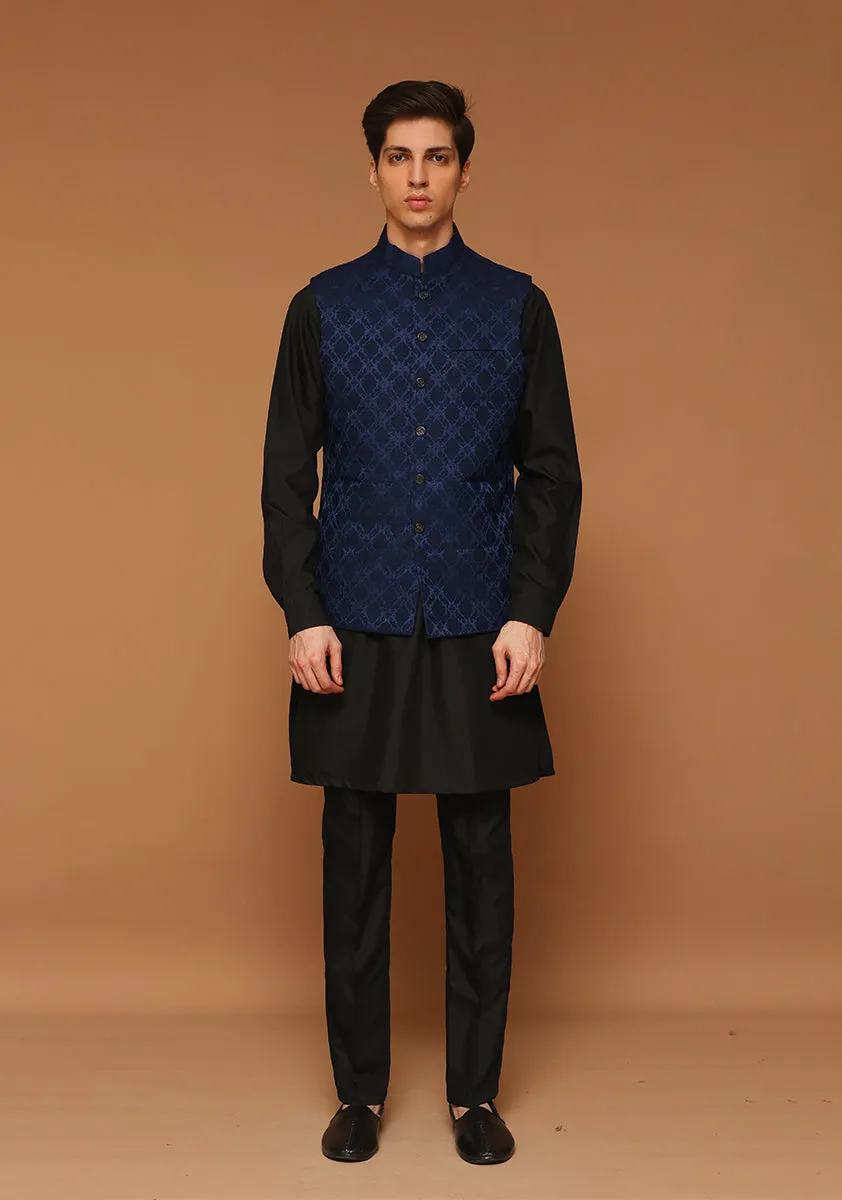 Classic Jamawar Outer Space Traditional Waistcoat