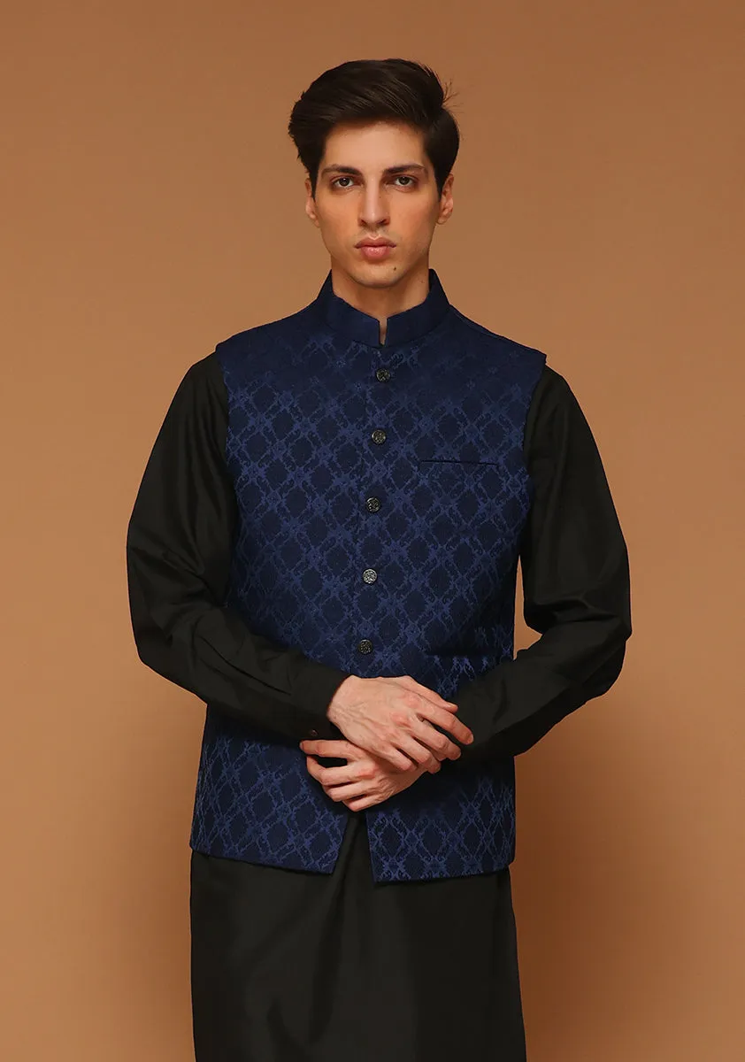 Classic Jamawar Outer Space Traditional Waistcoat