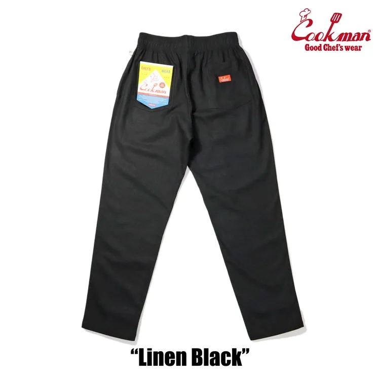 Cookman Chef Pants - Linen : Black