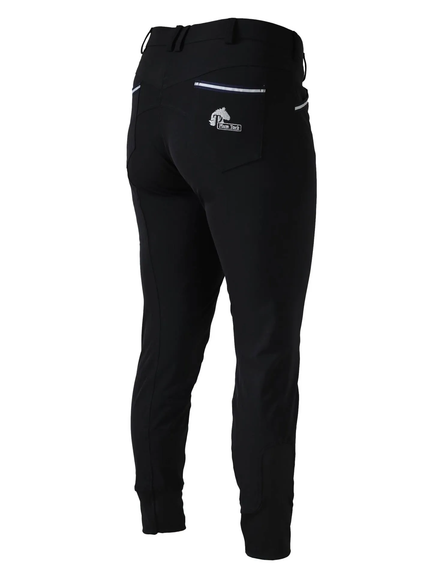 CoolMax Black Breeches in sizes 6 to 28 - No Silicone