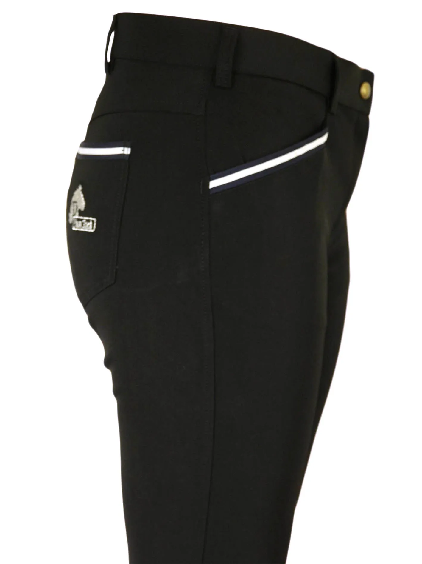 CoolMax Black Breeches in sizes 6 to 28 - No Silicone