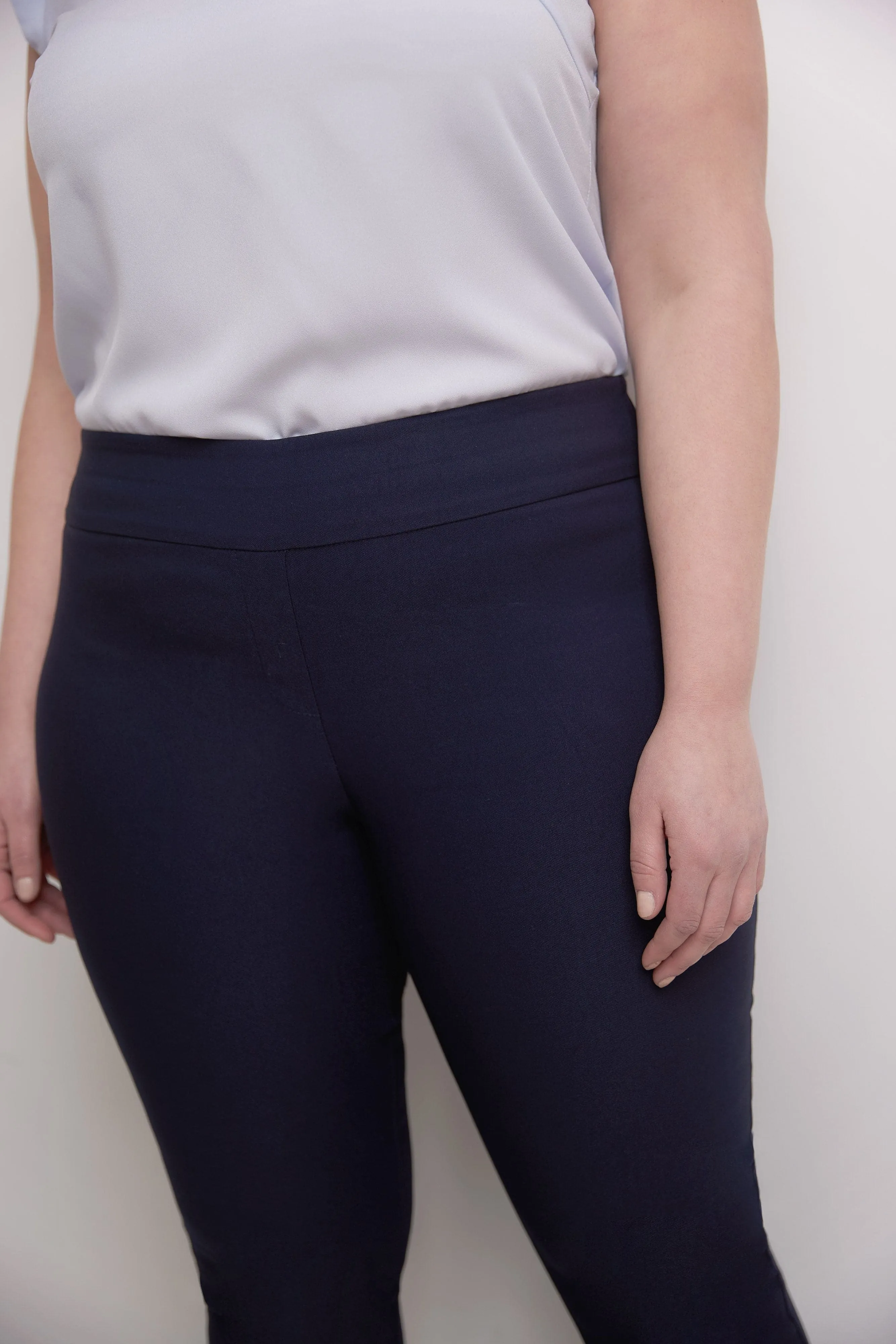 Curvy Tummy Control Straight Leg Pants