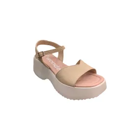 D9707 Natural Platform Sandal