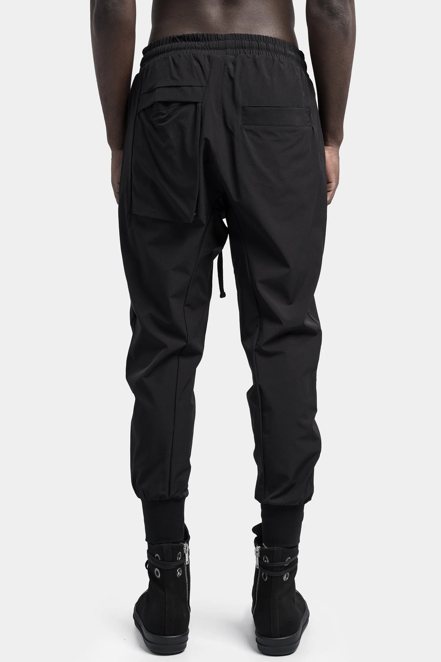 Drop crotch tech pants