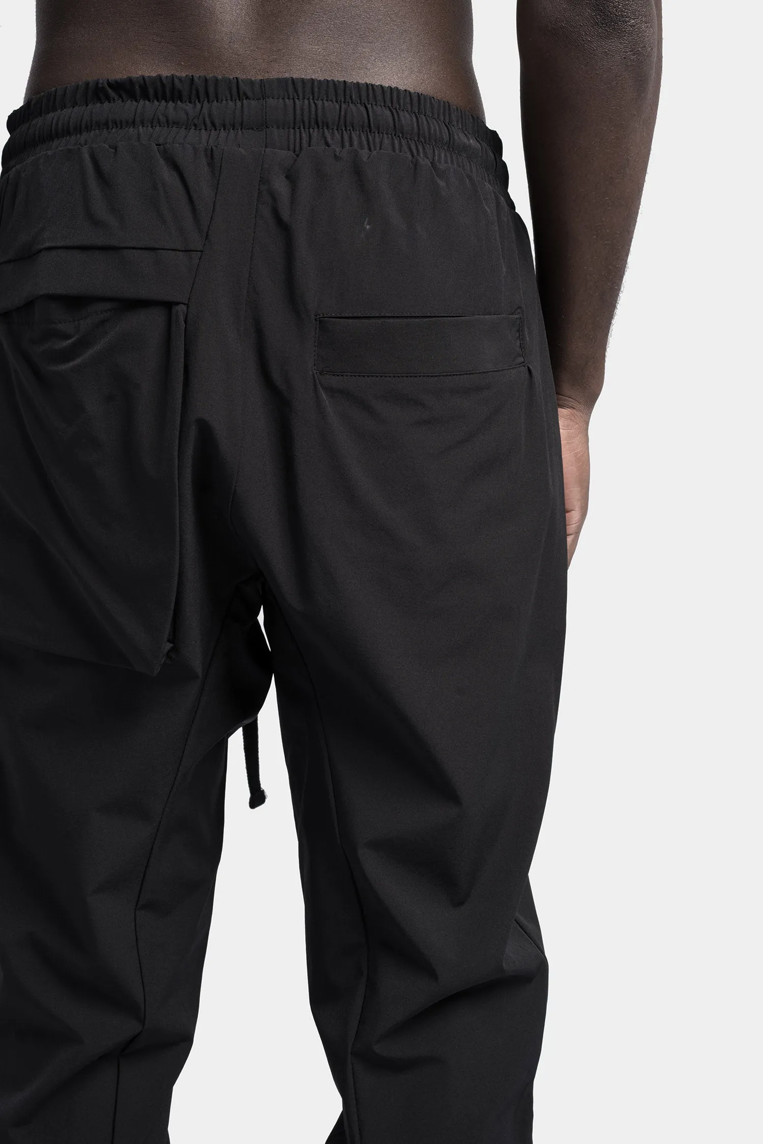 Drop crotch tech pants