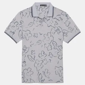 Floral Tech Jersey Polo