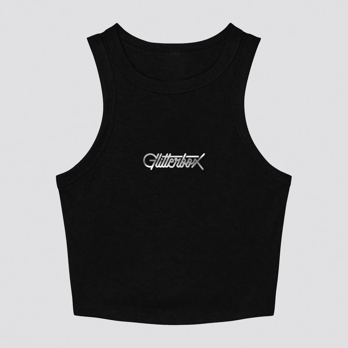 Glitterbox Mirror Logo Cropped Vest