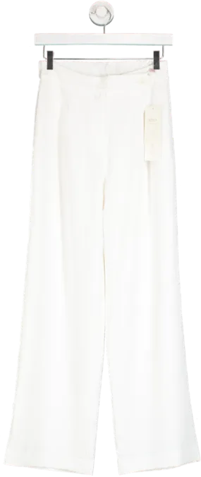 Goelia White Leisure Pants UK 6