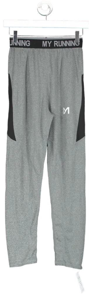 Grey Running Leggings UK M