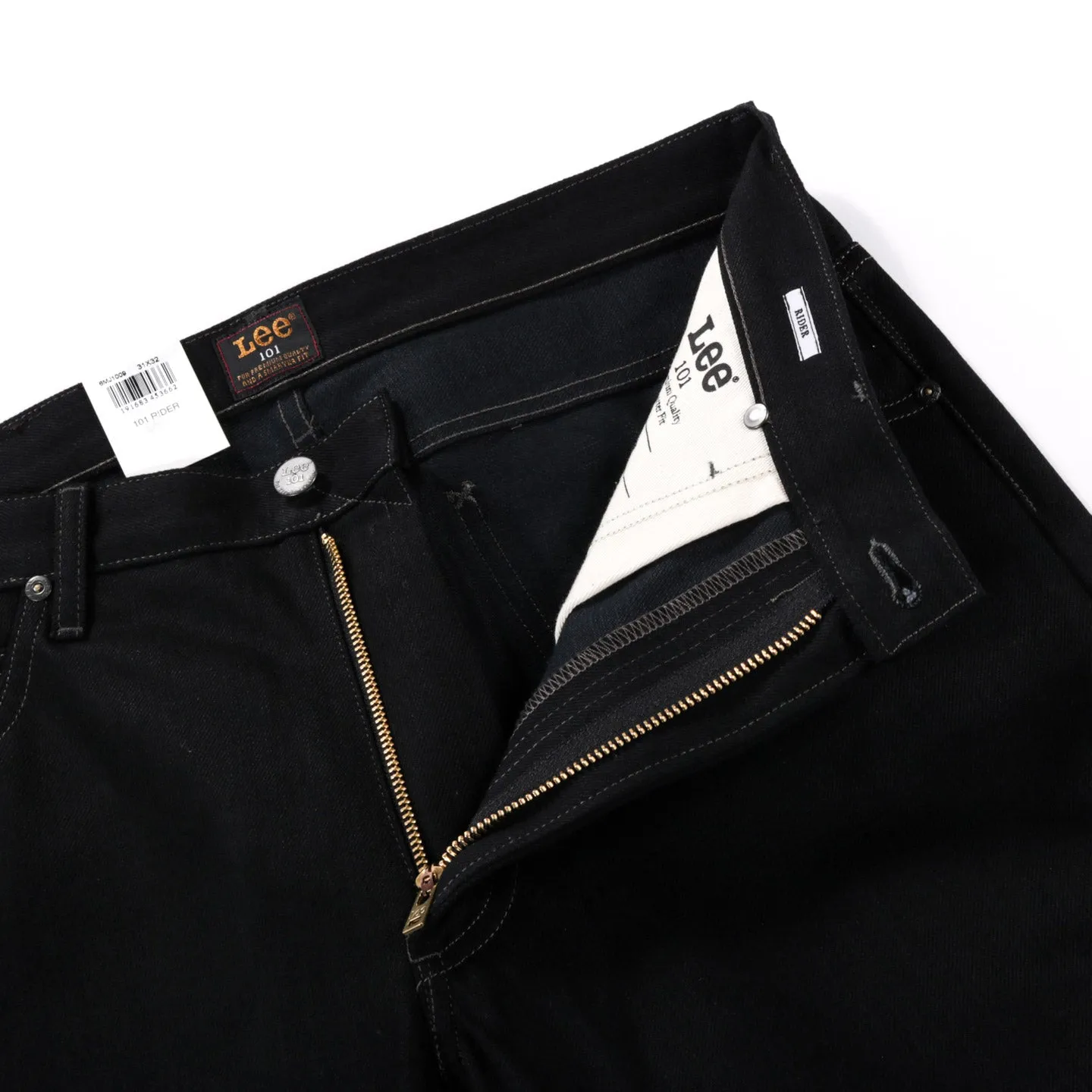 LEE 101 RIDER BLACK SELVAGE DRY