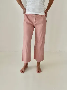 Liverpool Wide Leg Pant in Rose Blush