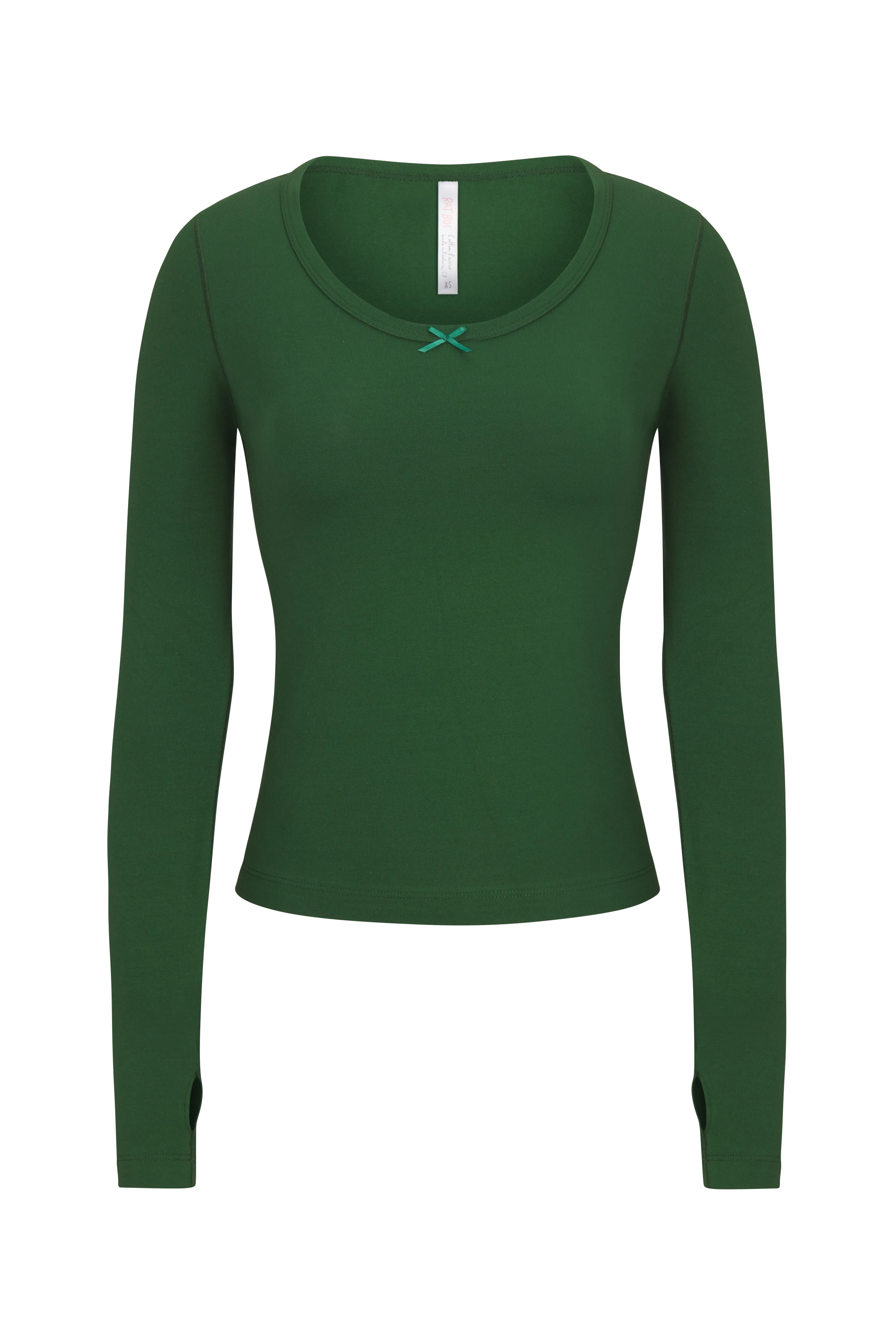 LONG SLEEVE LOUNGE TOP IN CLOVER