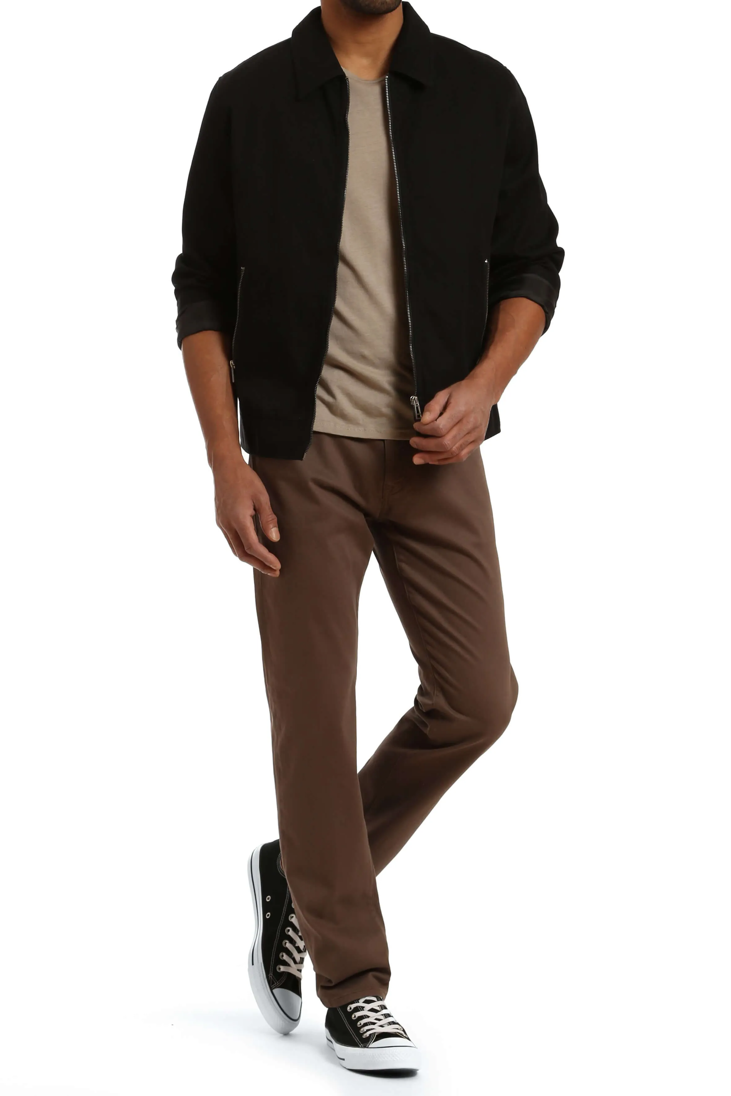 Matt Relaxed Straight Leg Twill Pant