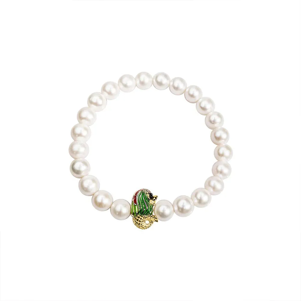 Merlion Freshwater Pearl Bracelet WB00082 | New Yorker