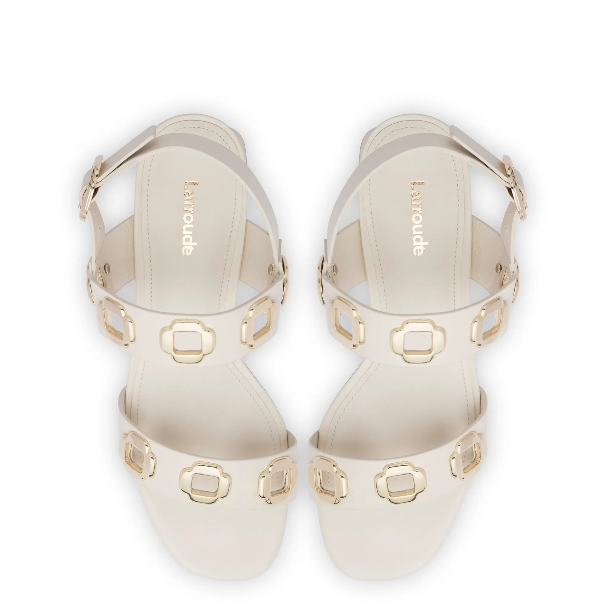 Milan Sandal In Ivory Leather