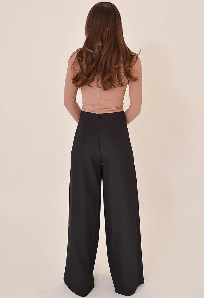 Natalie Flow Pants-Black