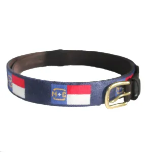 Needlepoint Belt - North Carolina Flag