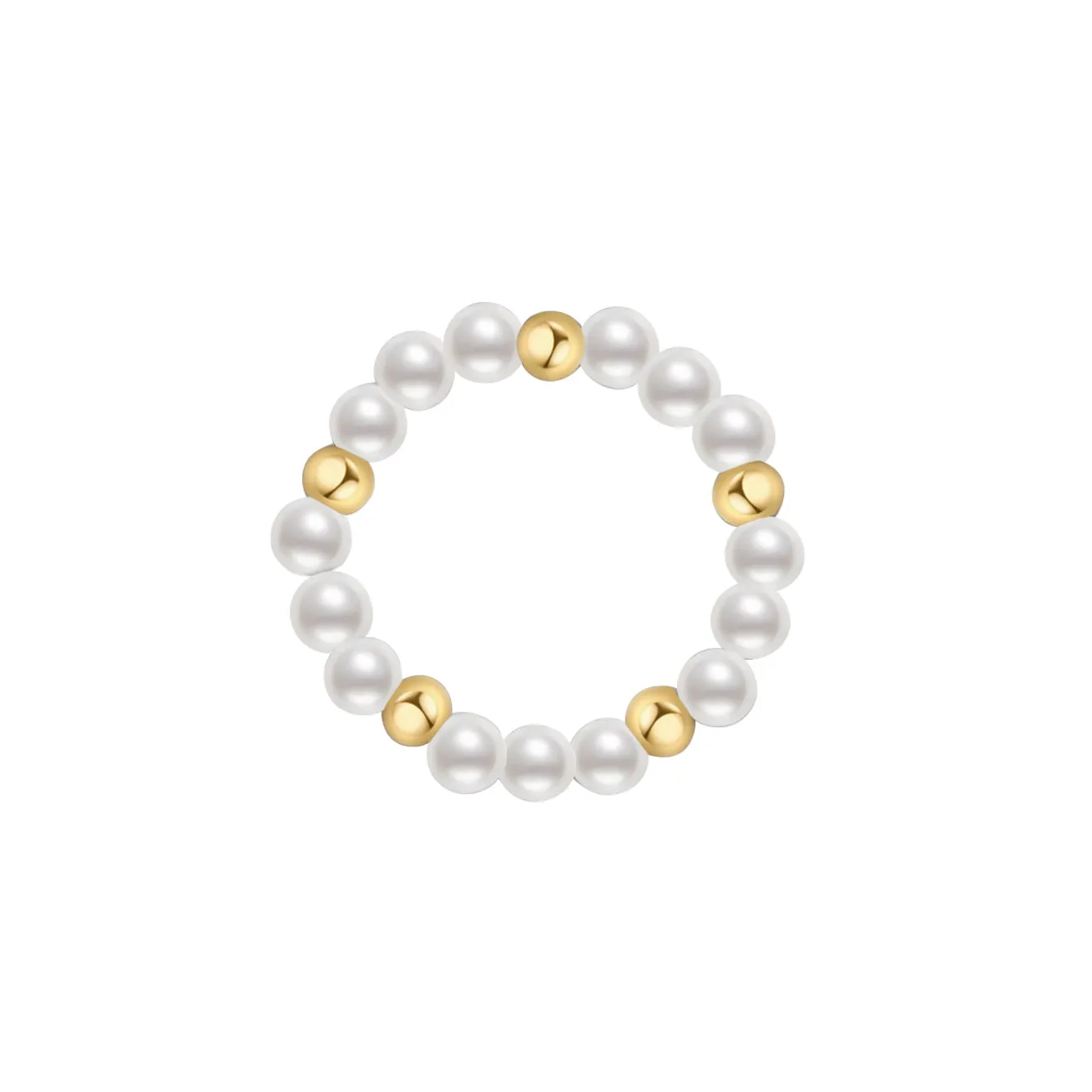 New Yorker Freshwater Pearl Duo Ring WR00150 | Mix&Match