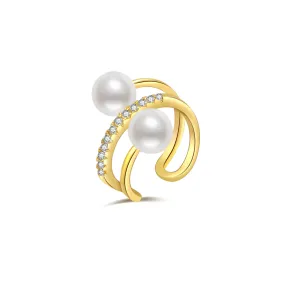 New Yorker Freshwater Pearl Earring Cuff WE00556