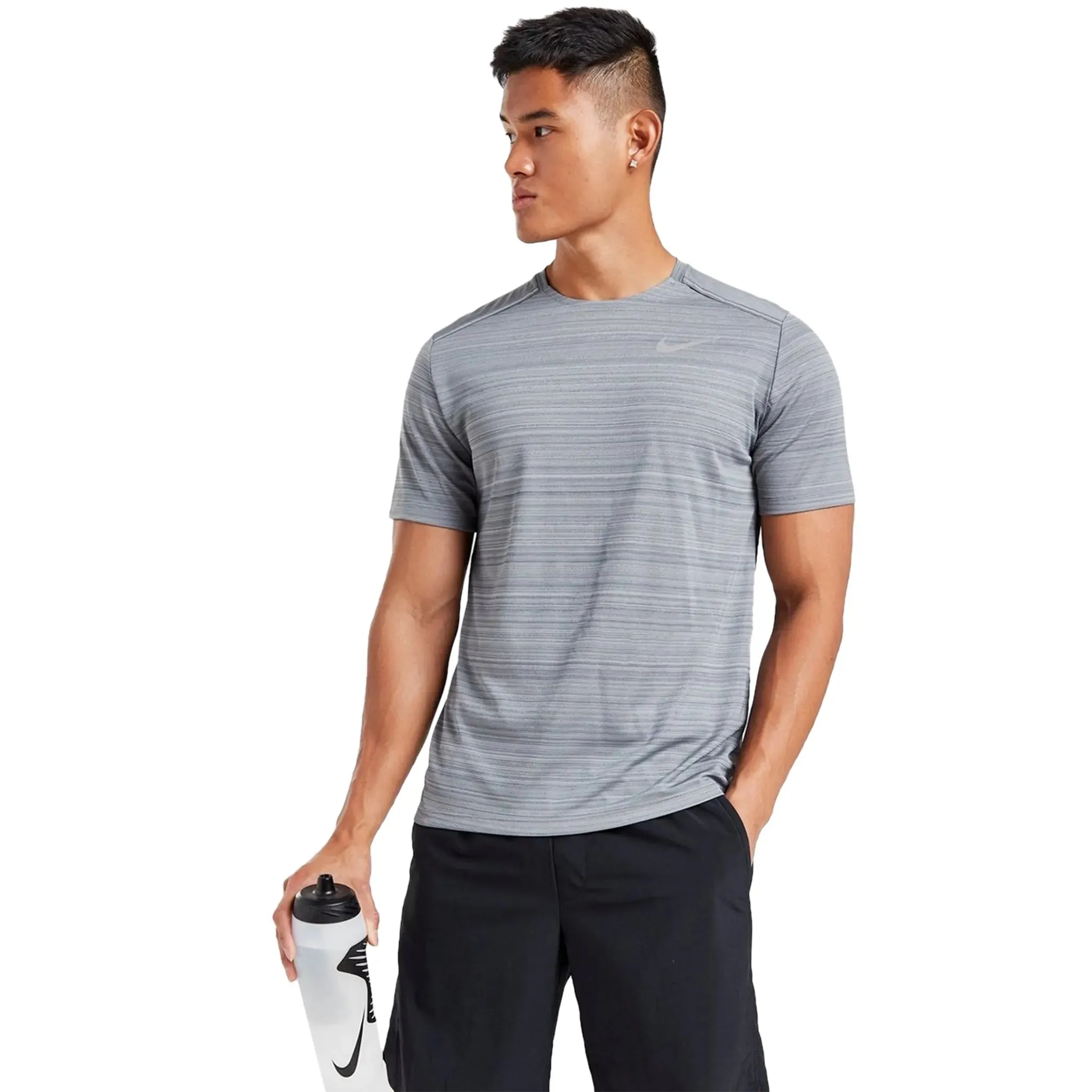 Nike Dri-FIT 1.0 Grey Miler Running T Shirt