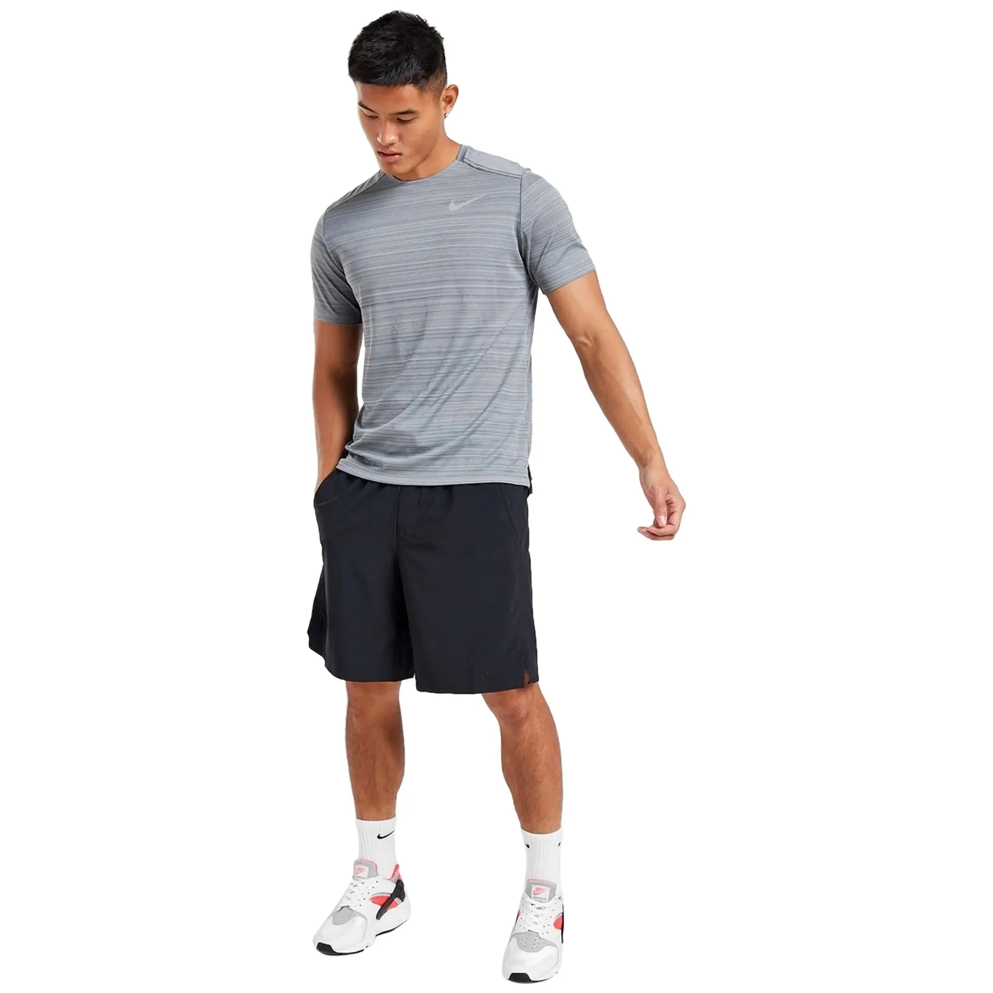 Nike Dri-FIT 1.0 Grey Miler Running T Shirt