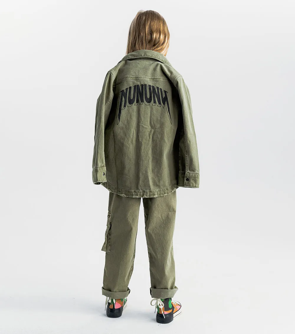 NUNUNU SS24 SAFARI PANTS in Olive