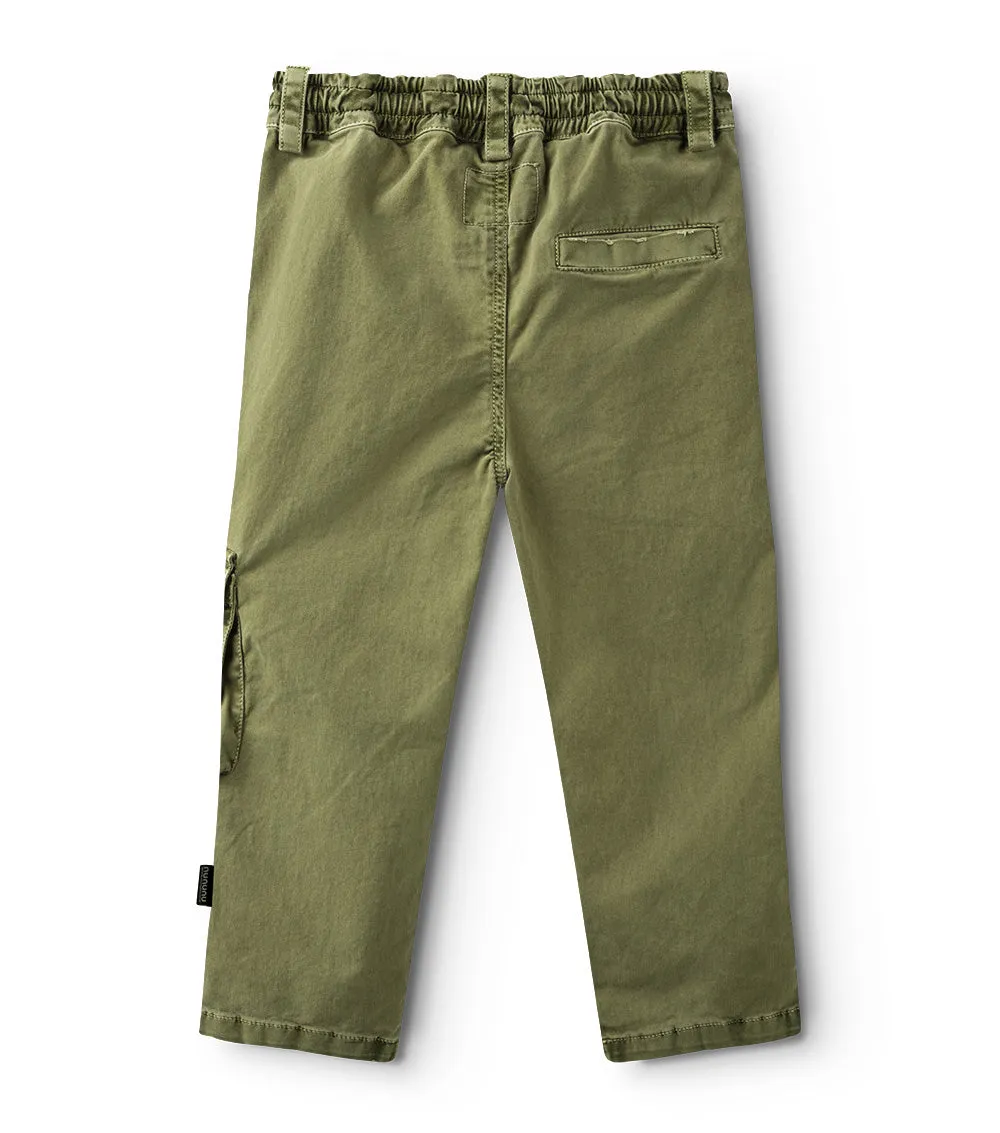 NUNUNU SS24 SAFARI PANTS in Olive