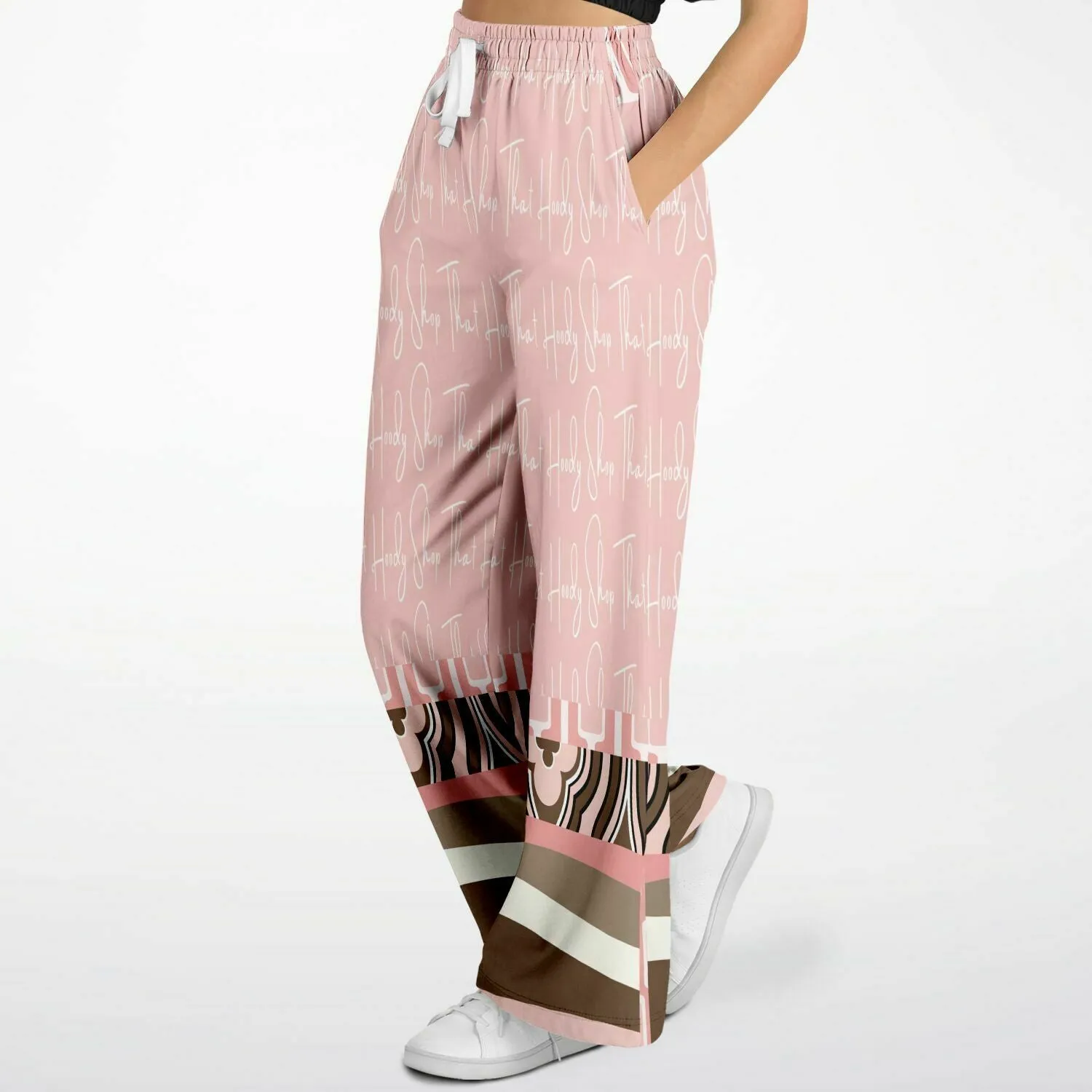 Pink Geo Zebra SW Signature Stretchy Phat Bellbottoms