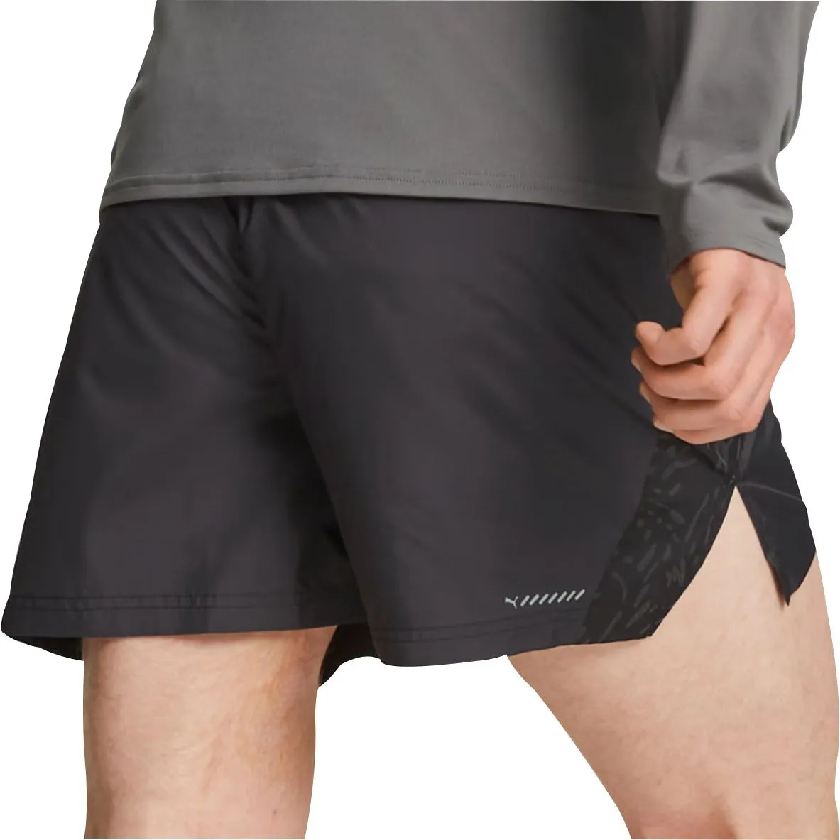 Puma Run 5 Inch Mens Running Shorts - Black