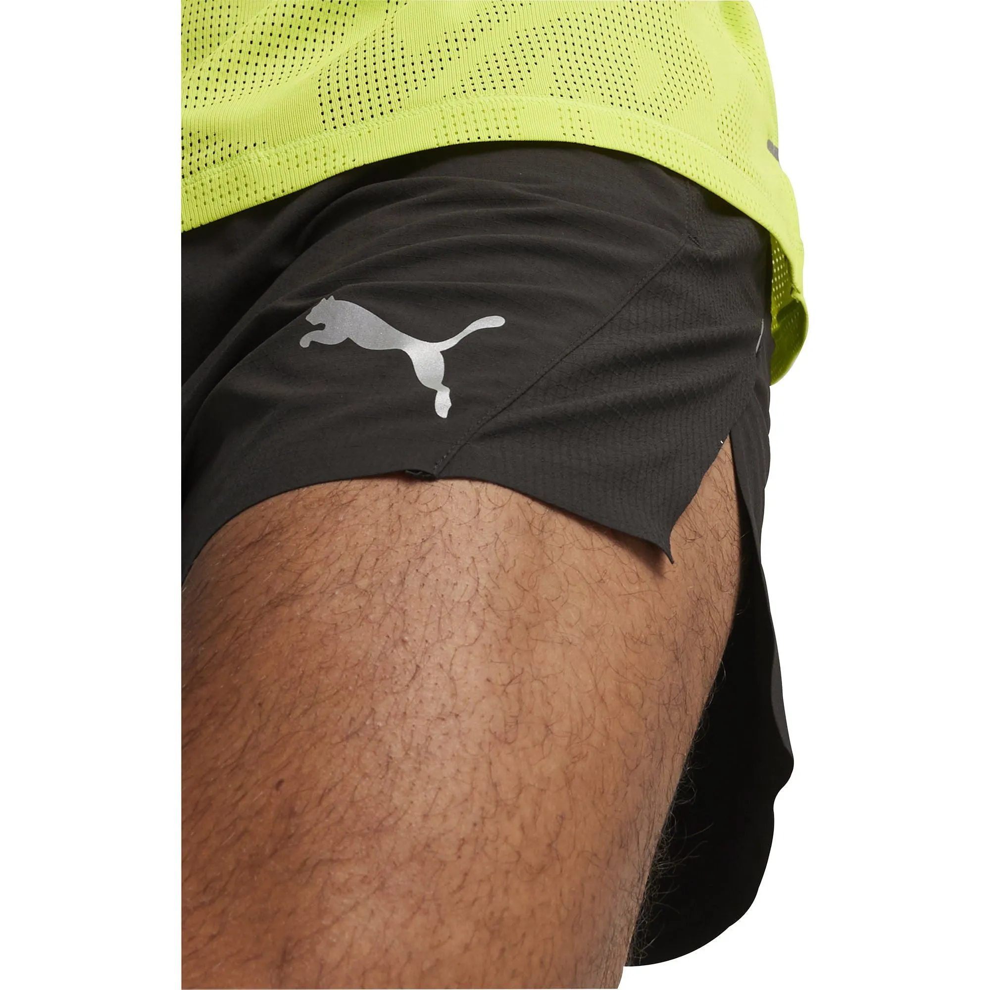 Puma Run Ultraweave Velocity 3 Inch Mens Running Shorts - Black