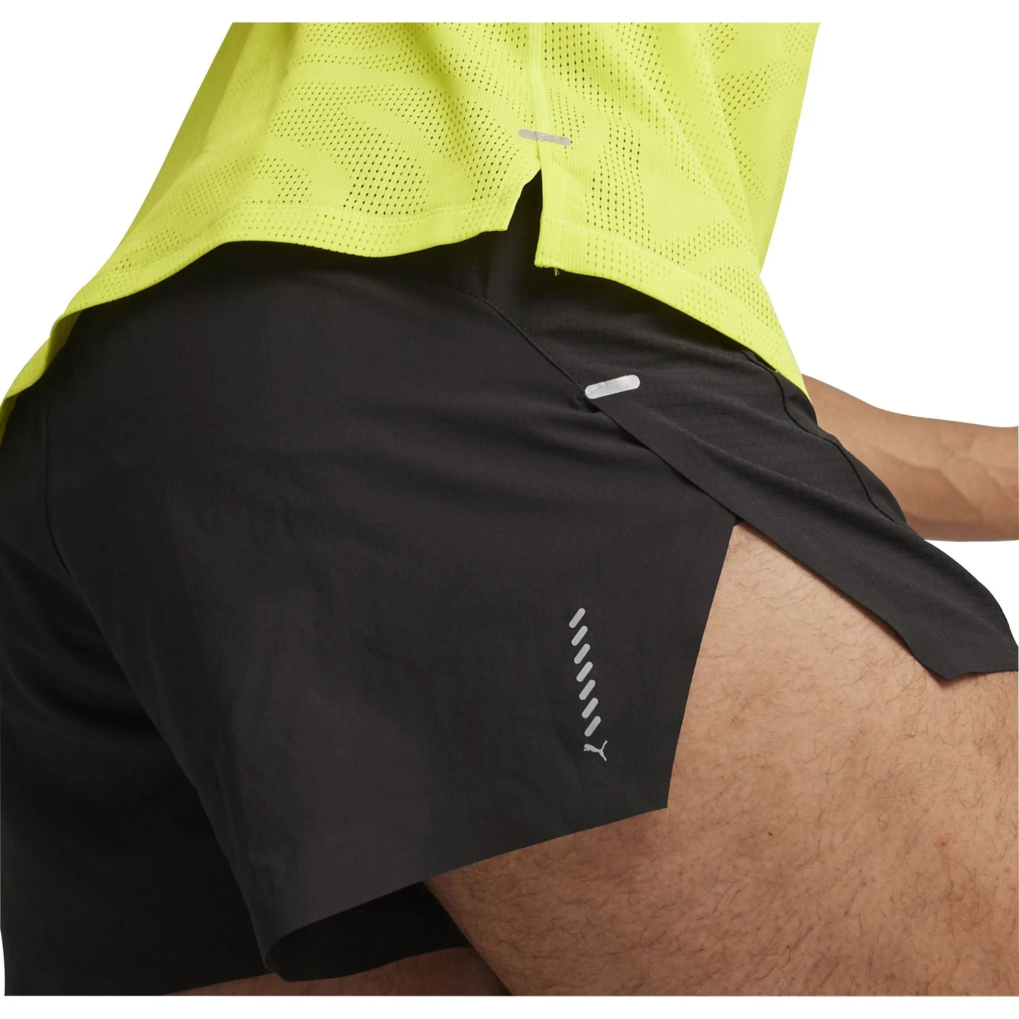 Puma Run Ultraweave Velocity 3 Inch Mens Running Shorts - Black