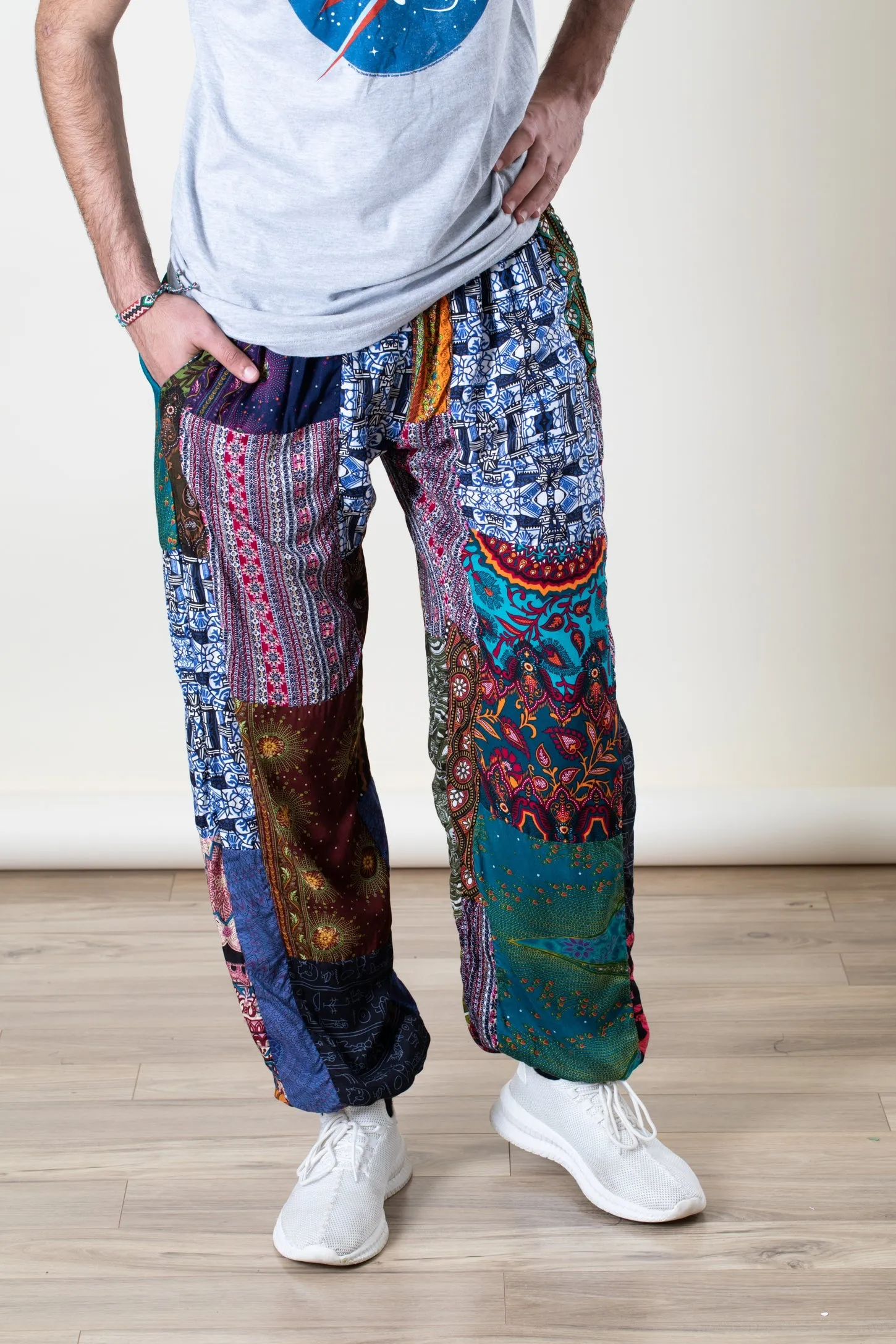 Road Trip Mens Patchwork Pants