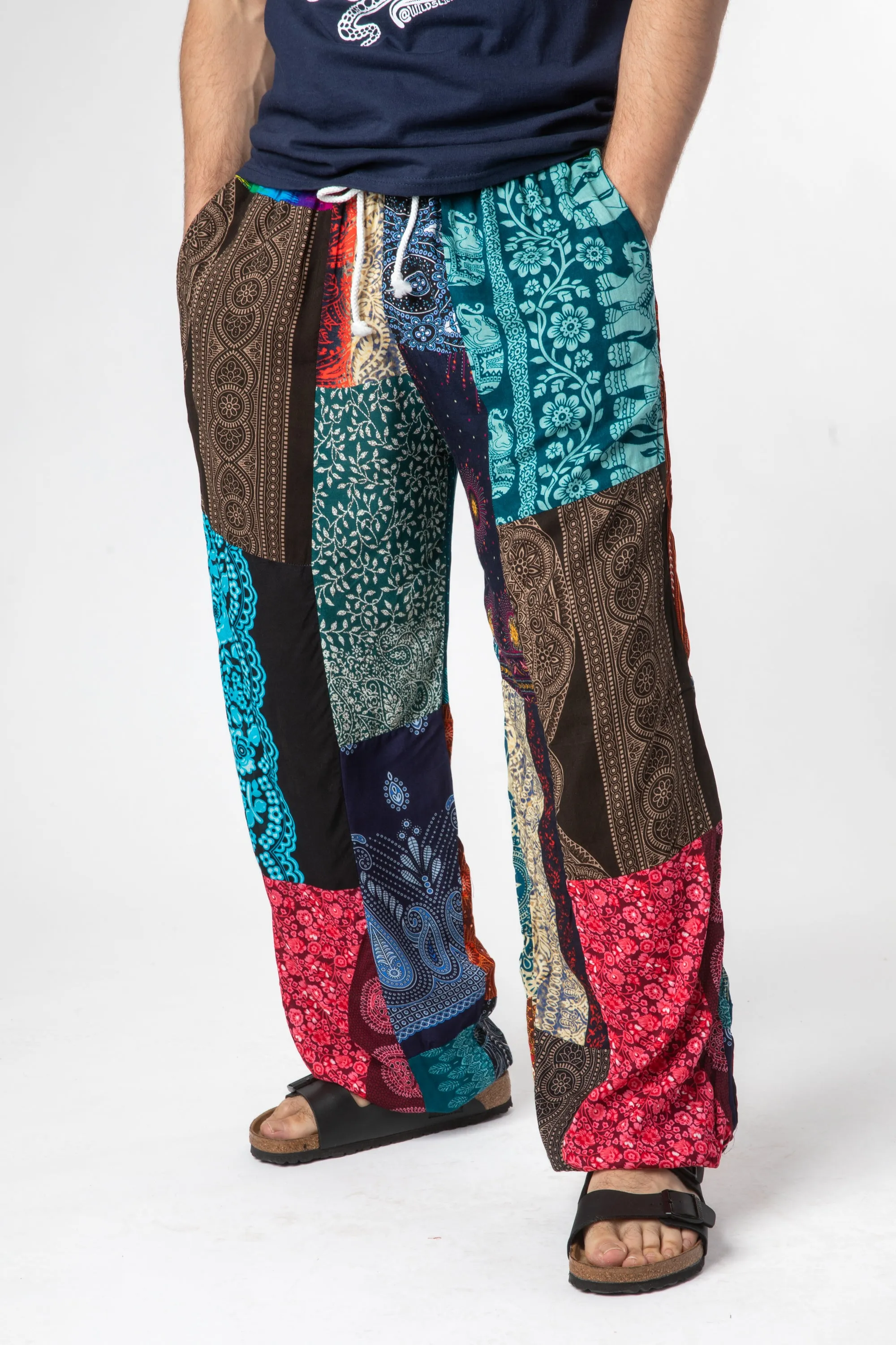 Road Trip Mens Patchwork Pants