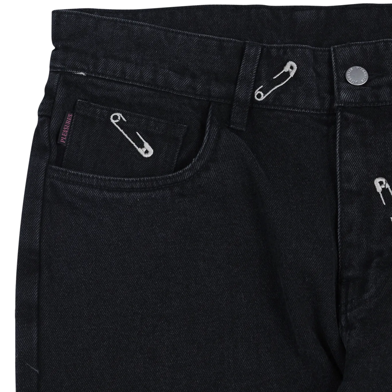 SAFETY PIN 5 POCKET DENIM (Black)