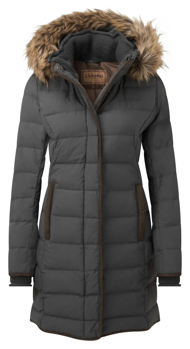 Schoffel Womens Mayfair II Luxurious Down Coat - Elegant Winter Outerwear for Ultimate Warmth and Style