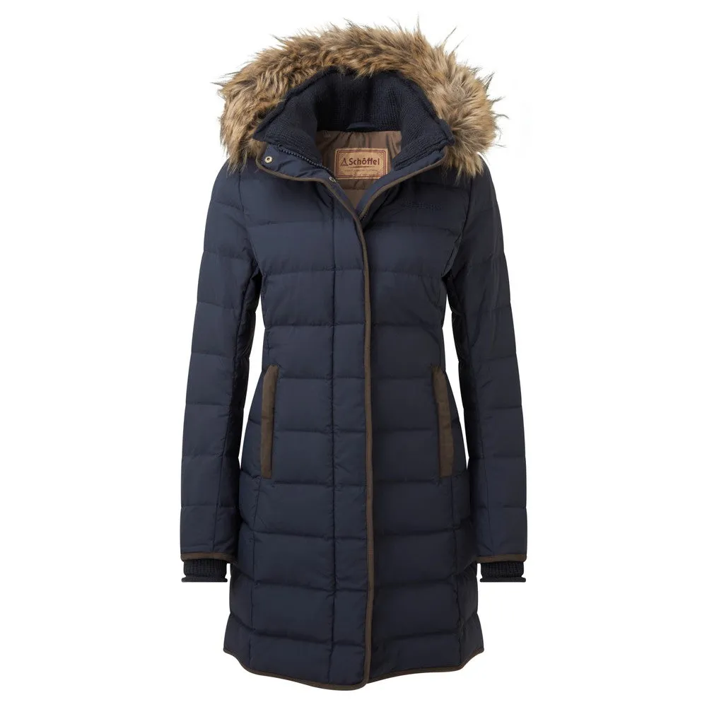 Schoffel Womens Mayfair II Luxurious Down Coat - Elegant Winter Outerwear for Ultimate Warmth and Style