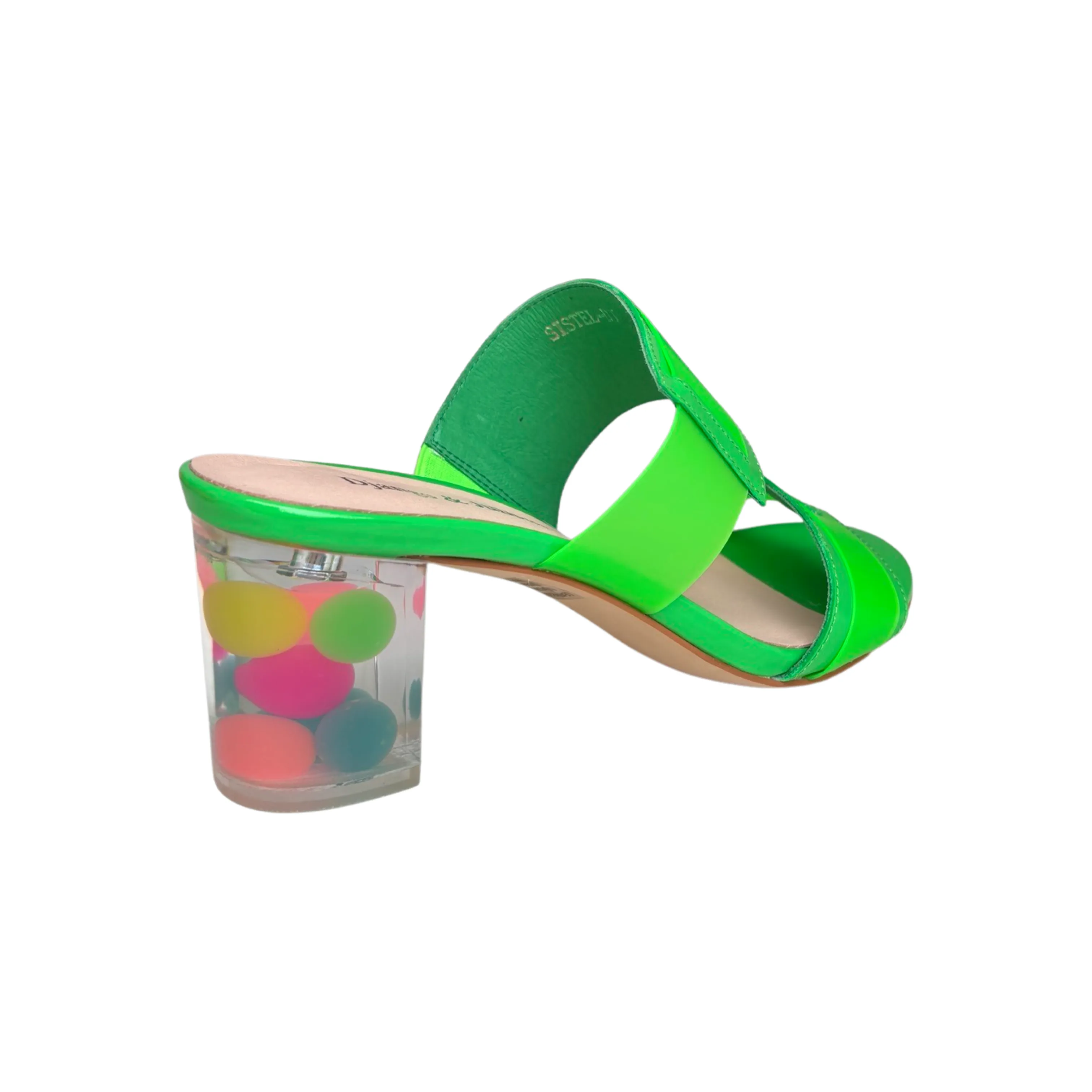 Sistel Lime Bubble Heel Slide