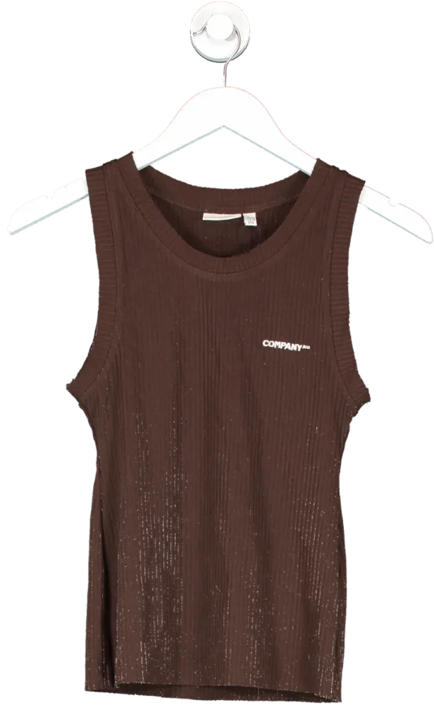 Sisters & Seekers Brown Ribbed Vest UK 10